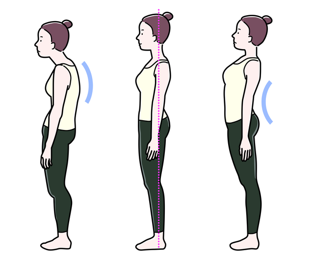 立つ姿勢良い悪い