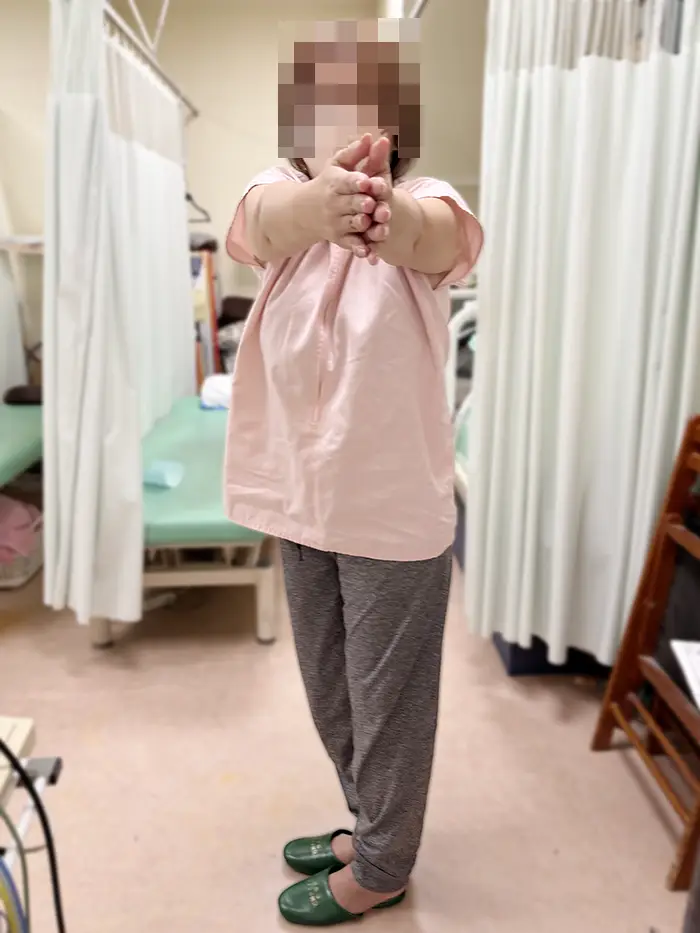 施術後、腰を捻ることができるように。